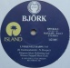 Label B - Violently happy - Björk - 12inch - Island - 859841-1 (France)