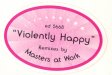 Sticker - Violently happy - Björk - 12inch - Elektra - ed5668 (US)