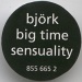 Sticker - Big time sensuality - Björk - CD - Mother - 855665-2 (Europe)