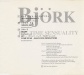 Inlay page 1 - Big time sensuality - Björk - CD - Polydor - pocp-1438 (Japan)